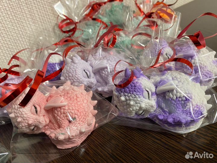 Дракон, символ 2024 года. Мыло ручной работы