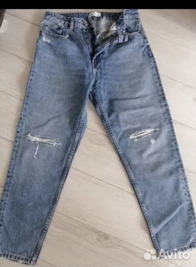 Джинсы zara mom 40