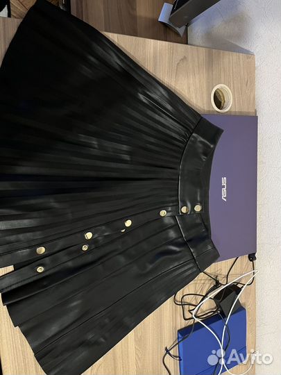 Кожаная юбка zara