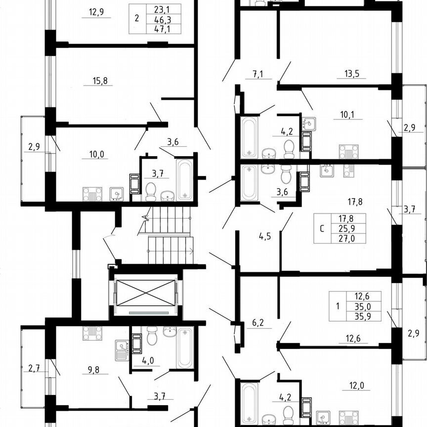 1-к. квартира, 29,3 м², 4/8 эт.