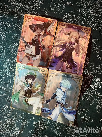 Карты Genshin impact Bandai