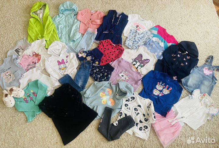 Огромный пакет фирменных вещей рост 104-110