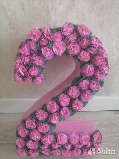 Объемная цифра 2