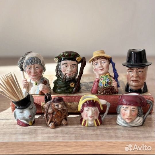 Винтажные статуэтки Beatrix Potter, мини-кружечки