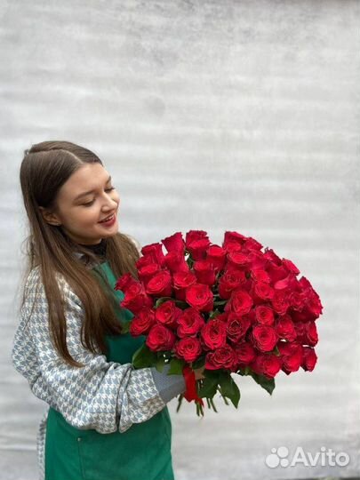 51 роза букет доставка розы