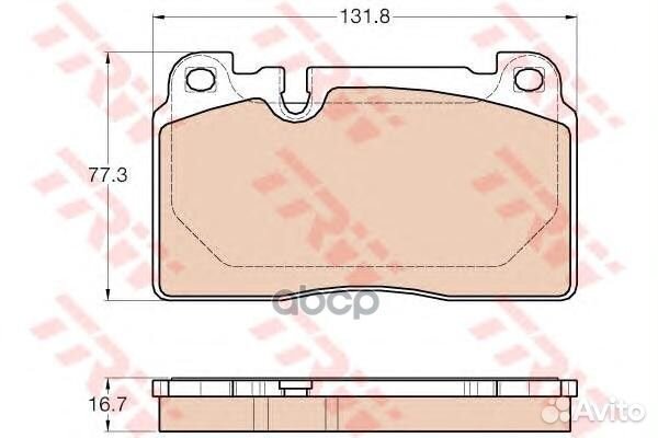 Колодки передние audi Q5 (8R) 2012- GDB1974
