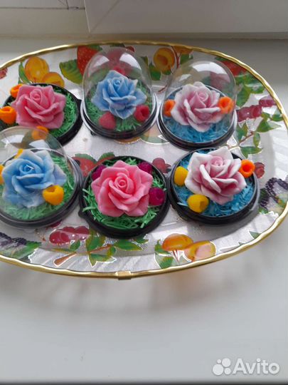 Мыльная роза в колбе