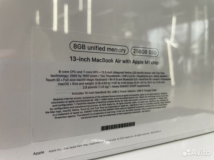 Apple MacBook Air M1 256gb Gray Новый