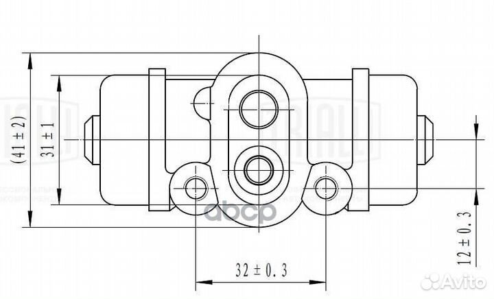 Цилиндр тормозной mazda premacy 99