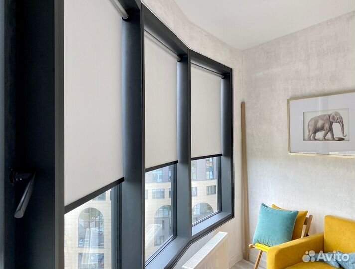 Рулонные шторы Блэкаут (любой размер)