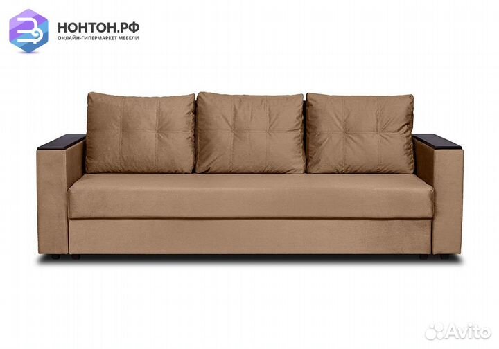 Диван еврокнижка Атланта бежевый