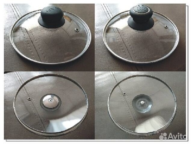 Крышки стеклянные 16,18,20,21,22,24 см / кастрюли