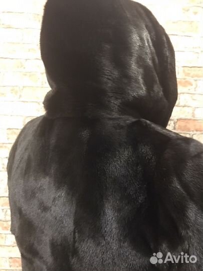 Шуба норковая блэкглама длинная