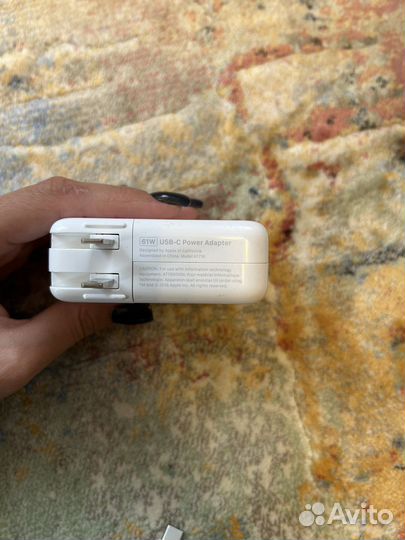 Блок 61w и провод type-c для Macbook