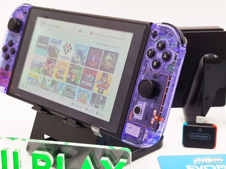 Nintendo Switch Atomic Purple + любые игры
