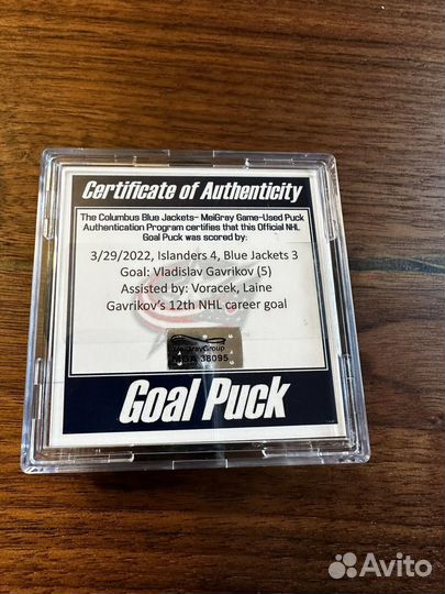 Шайба с игры(12-ый гол Владислава Гаврикова в нхл)