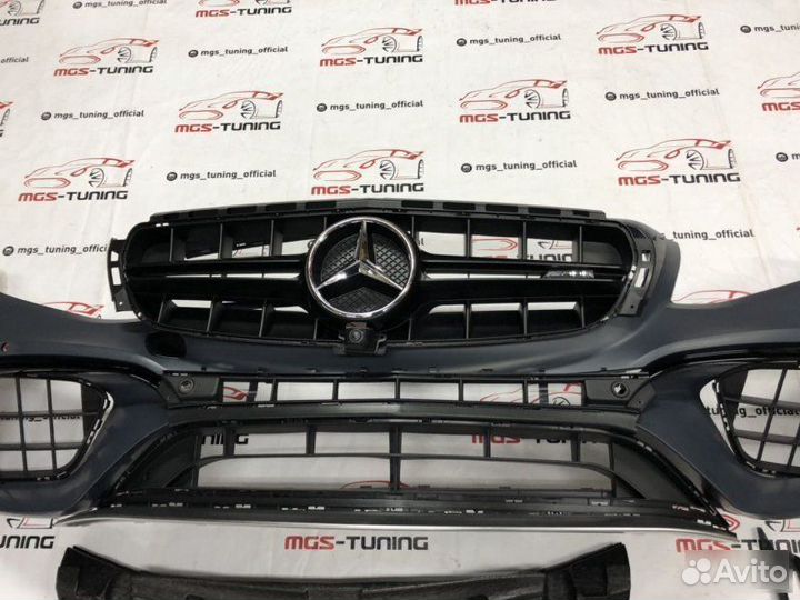 Передний бампер на Mercedes w213 в стиле 63s AMG