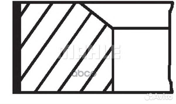 Кольца поршневые 00224N2 Mahle/Knecht