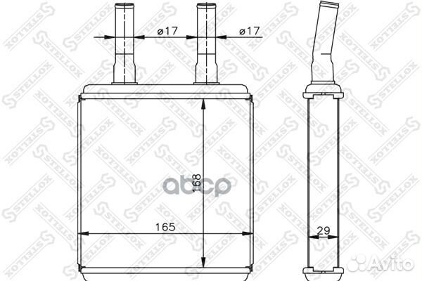 1035072SX радиатор печки Hyundai Elantra/Coupe