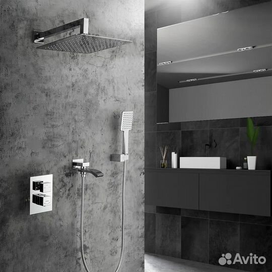 Душевая система с термостатом Gappo G7107-40