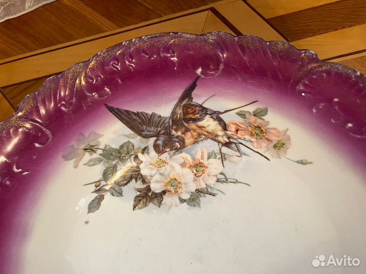 Антикварный большой набор,кувшин и чаша