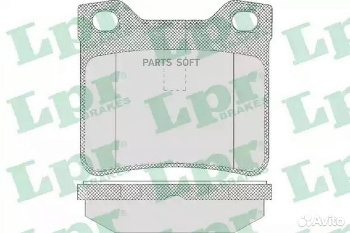 LPR 05P622 Колодки торм. дисковые