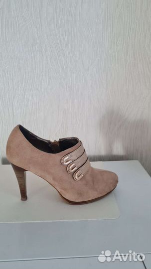 Ботильоны женские 38 размер натуральная замша