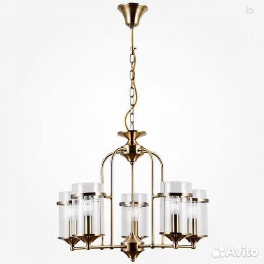 Подвесная люстра Eurosvet 60040/5 античная бронза