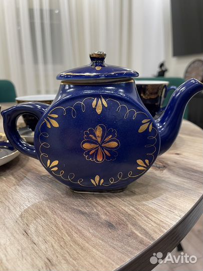 Советский фарфор-чайник Гжель