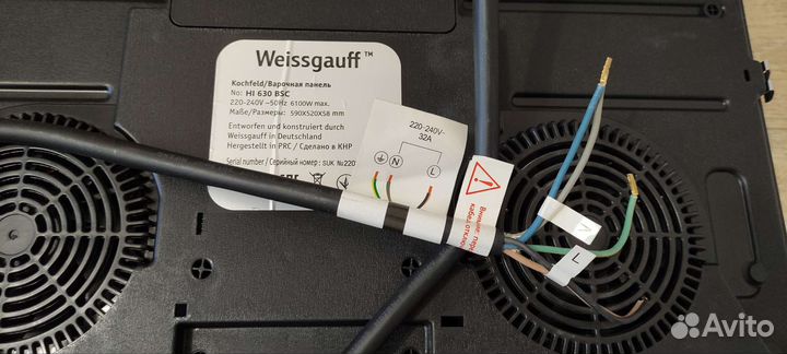 Индукционная варочная панель Weissgauff HI 630