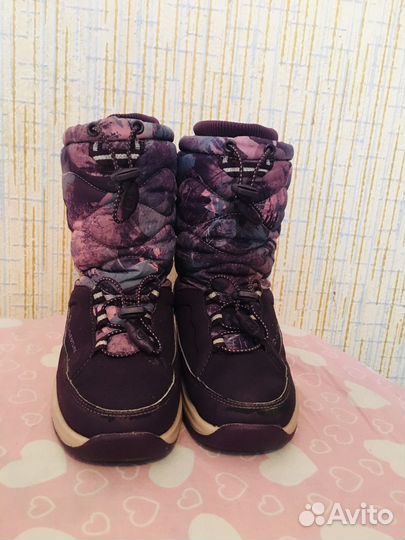 Сапоги зимние для девочки 30 размер, фирлетовые