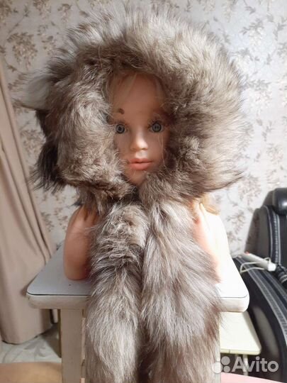 Меховая шапка для девочки