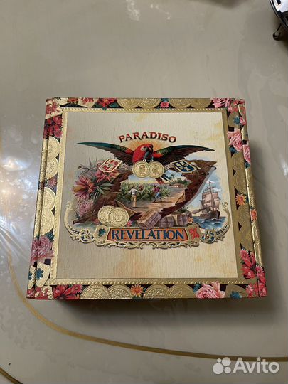 Новая коробка из под сигар из натурального дерева