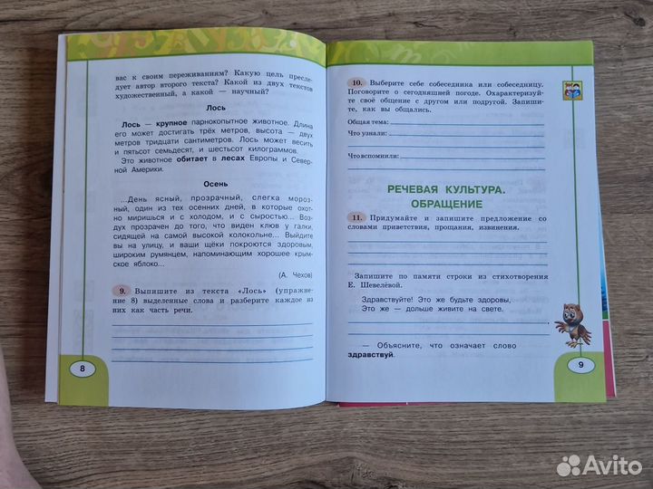 Рабочие тетради 4 класс. Русский язык.Климанова