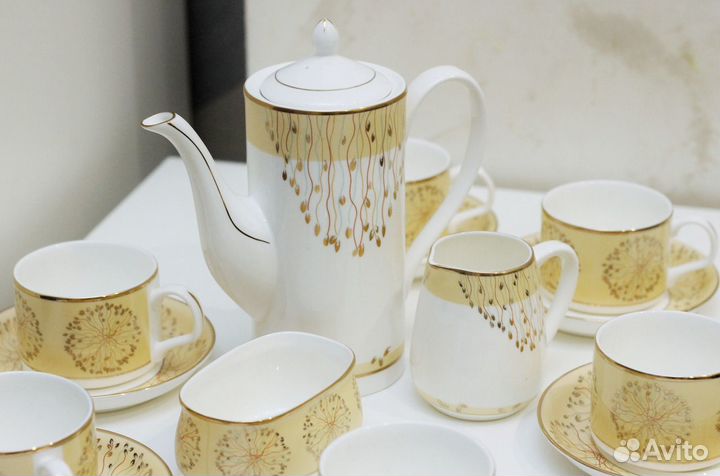 Сервиз кофейный чайный фарфор