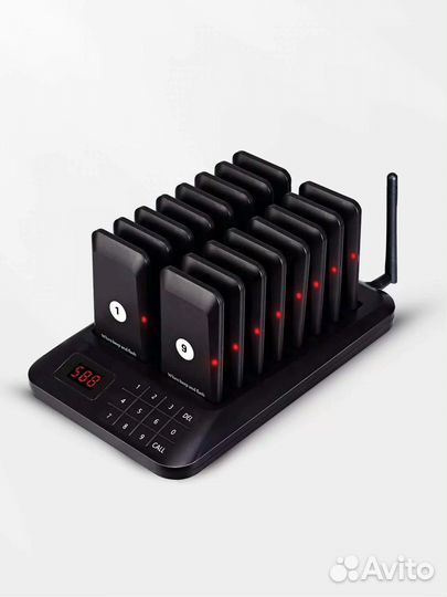 Система из 16 пейджеров для оповещения клиентов