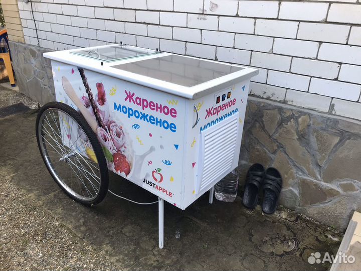 Тележка для приготовления жареного мороженого