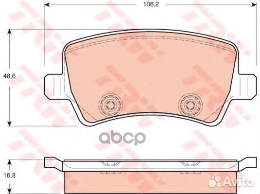 Колодки задние ford galaxy II, S-MAX, volvo S60