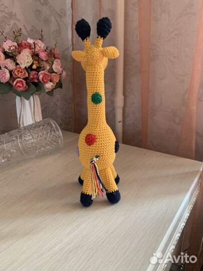 Жирафик желтый высота 31см, ширина 8 см