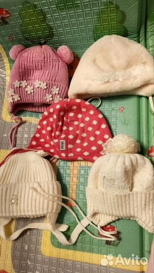 Шапки детские для девочки 0 до 6мес