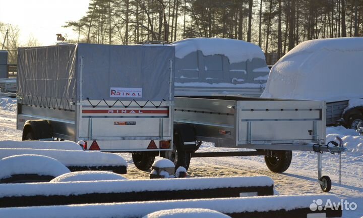 Прицеп легковой 2.5х1.25х0.48м. Риналь 301501