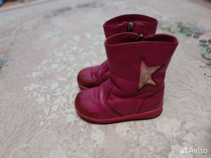Сапоги зимние для девочки 25 размер Юничел