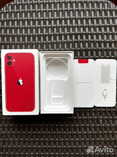 Коробка от iPhone 11 Red Product 64 GB