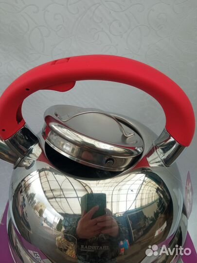 Чайник 3 литра из нержавеющей стали новый