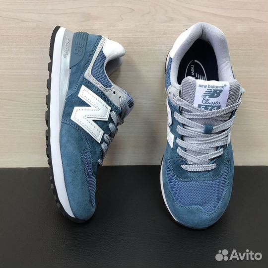 Кроссовки New Balance 574 женские голубые