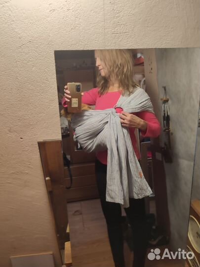 Слинг на кольцах лен