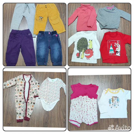 Одежда пакетом для девочки 74-80