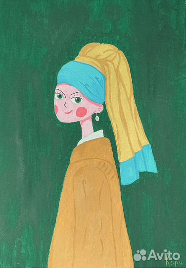 Картина акрилом на холсте