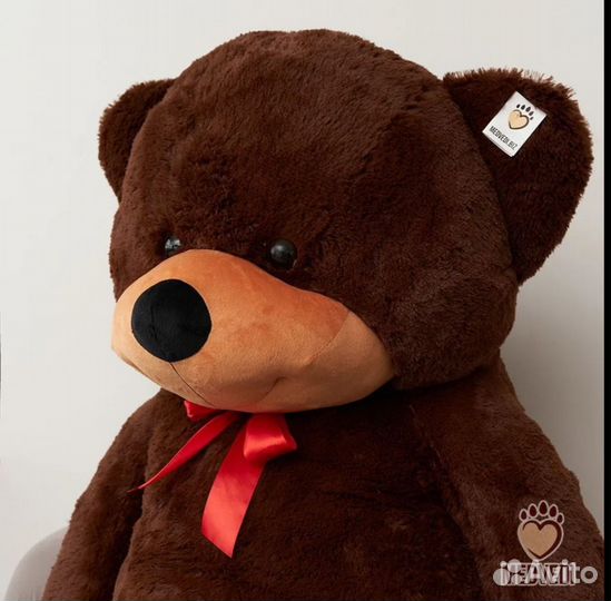 Большой плюшевый медведь 220 см