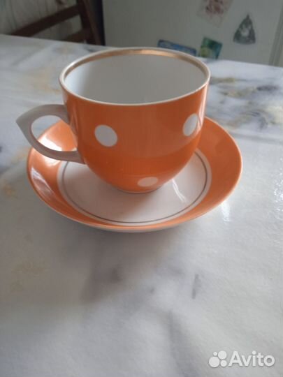 Чайная пара фарфор СССР